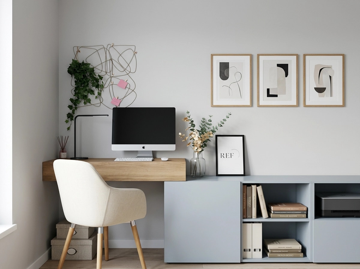 Interior design in Scandinavian style — home_office by GenRoom AI