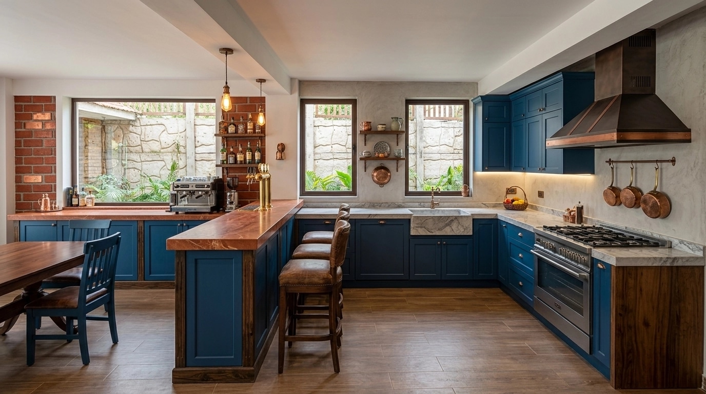 Interior design in Rustic style — Kitchen by GenRoom AI