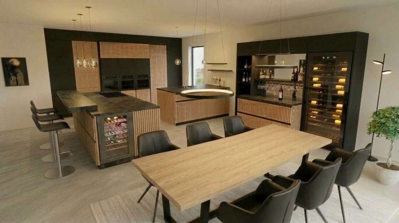 Kitchen interior in no_style style — photo by GenRoom AI
