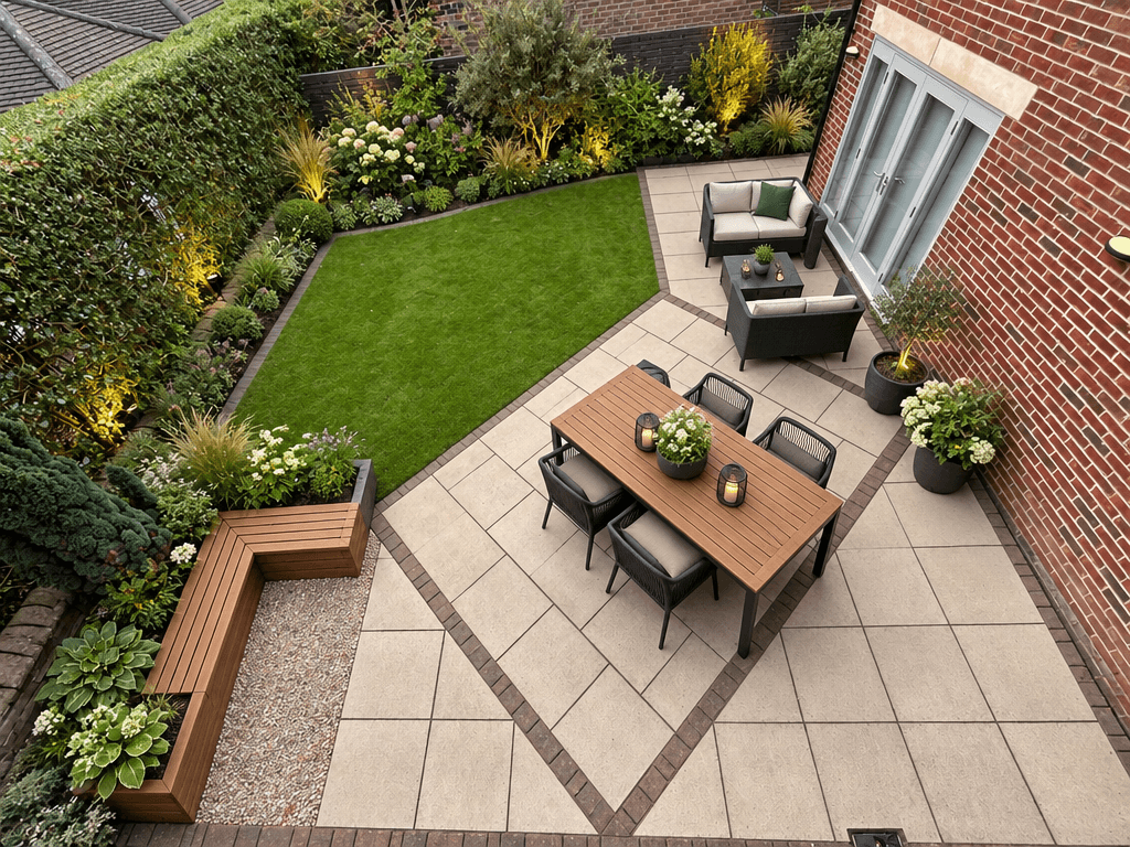 Landscape design in Contemporary Yard style — Yard by GenRoom AI