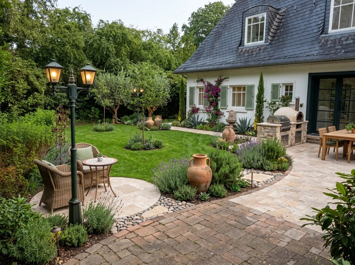 Mediterranean Yard สวน design — yard photo by GenRoom AI