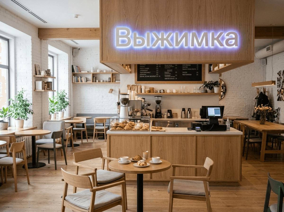 Интерьер дизайны Scandinavian стилінде — GenRoom AI жасаған cafe