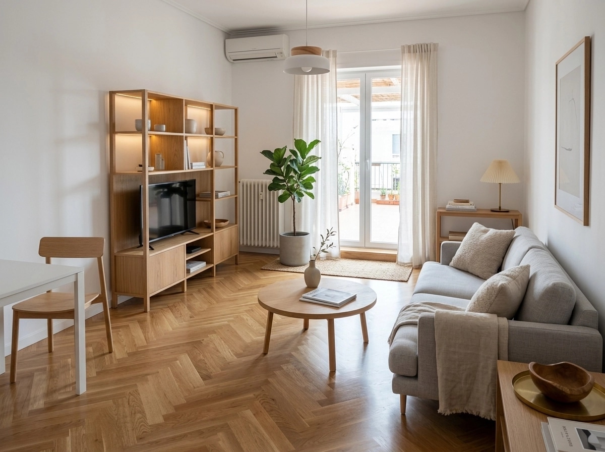 Scandinavian Living Room design — interior photo by GenRoom AI