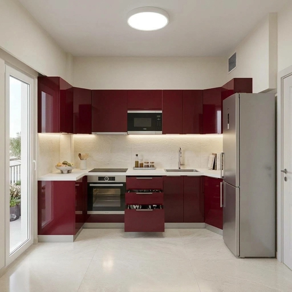 Design d'interni in stile Contemporary — Cucina di GenRoom AI