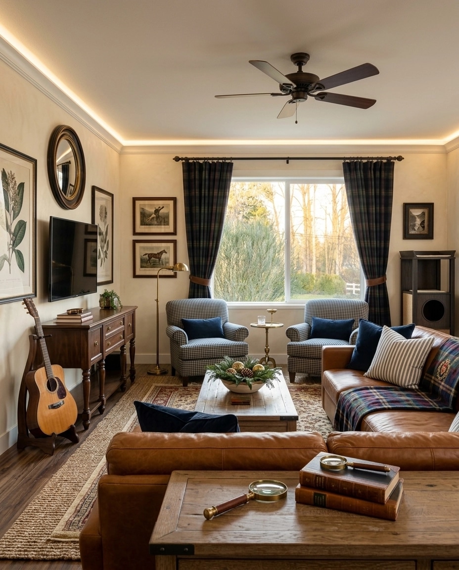 Modern Farmhouse Living Room design — interior photo by GenRoom AI