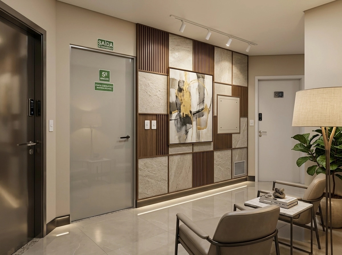 Interior design in Contemporary style — lobby by GenRoom AI