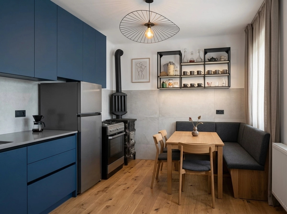 Kitchen interior in no_style style — photo by GenRoom AI