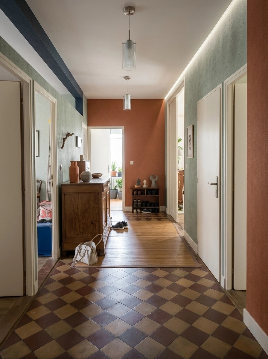 Contemporary Hallway design — interior photo by GenRoom AI