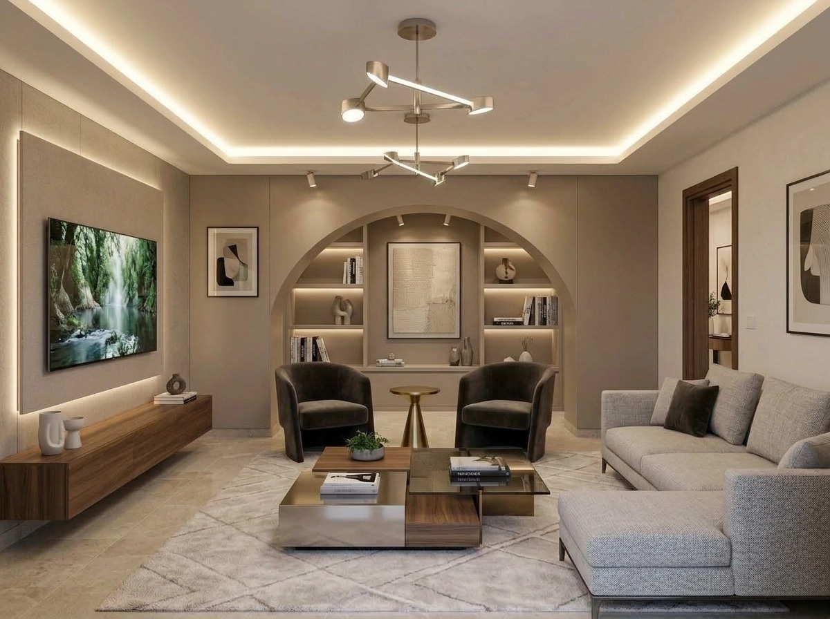 Interior design in Contemporary style — Living Room by GenRoom AI