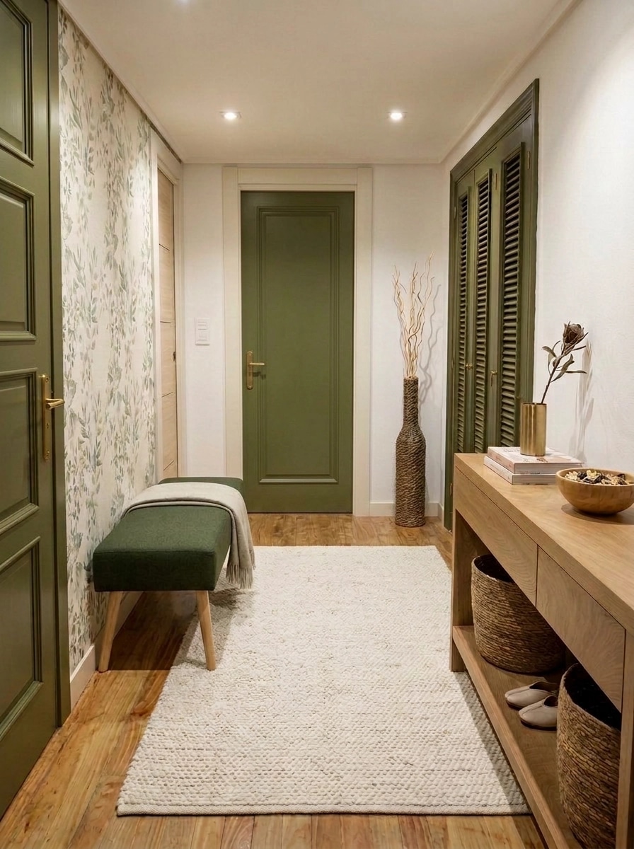 Hallway interior in Scandinavian style — photo by GenRoom AI