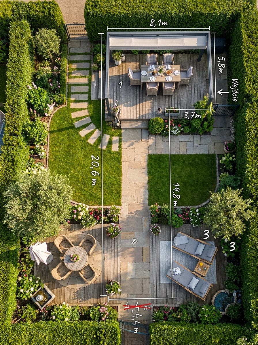 Yard design in no_style style — photo by GenRoom AI