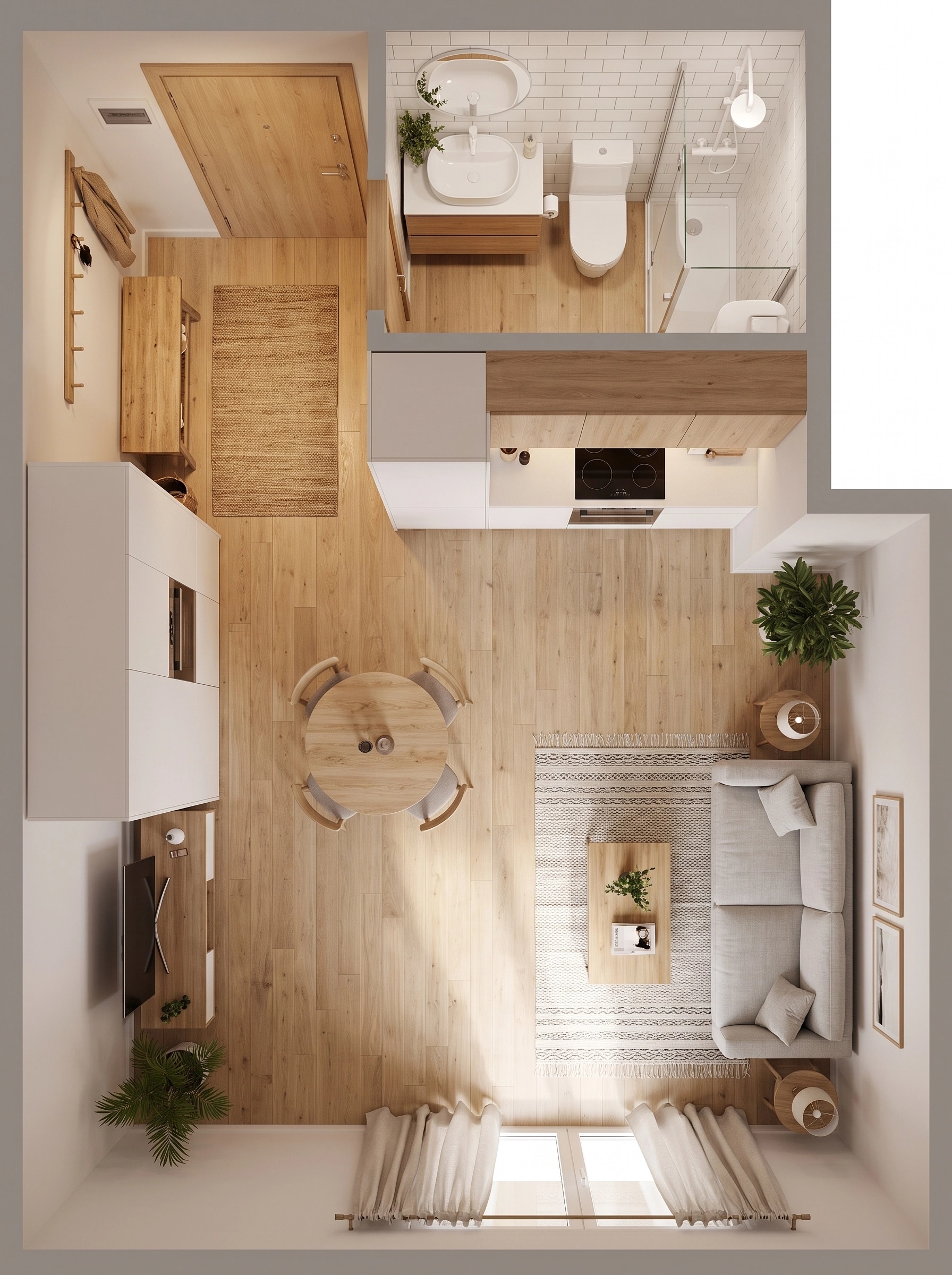Scandinavian Living Room design — interior photo by GenRoom AI