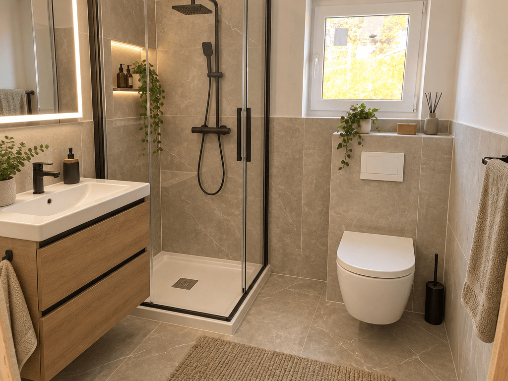 Bathroom interior in no_style style — photo by GenRoom AI