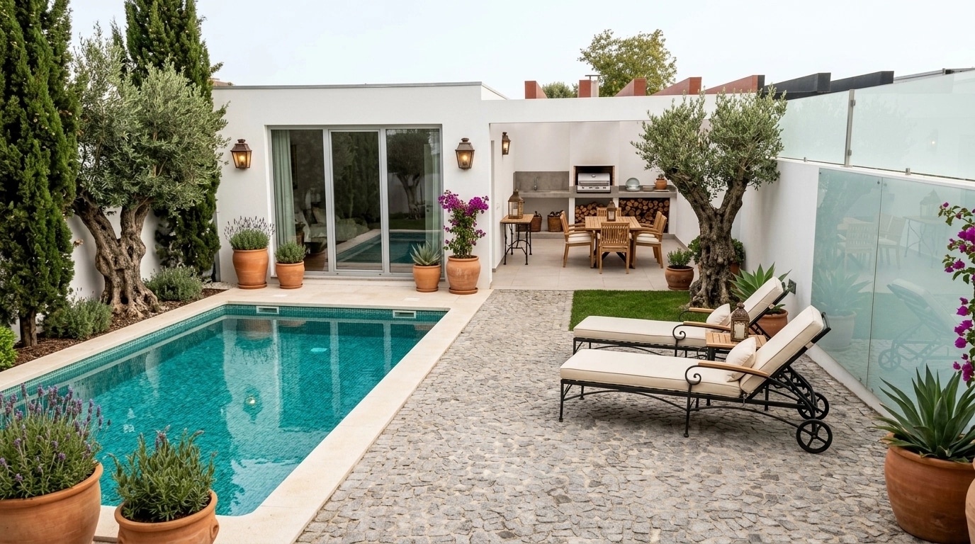 Mediterranean Yard Yard design — yard photo by GenRoom AI