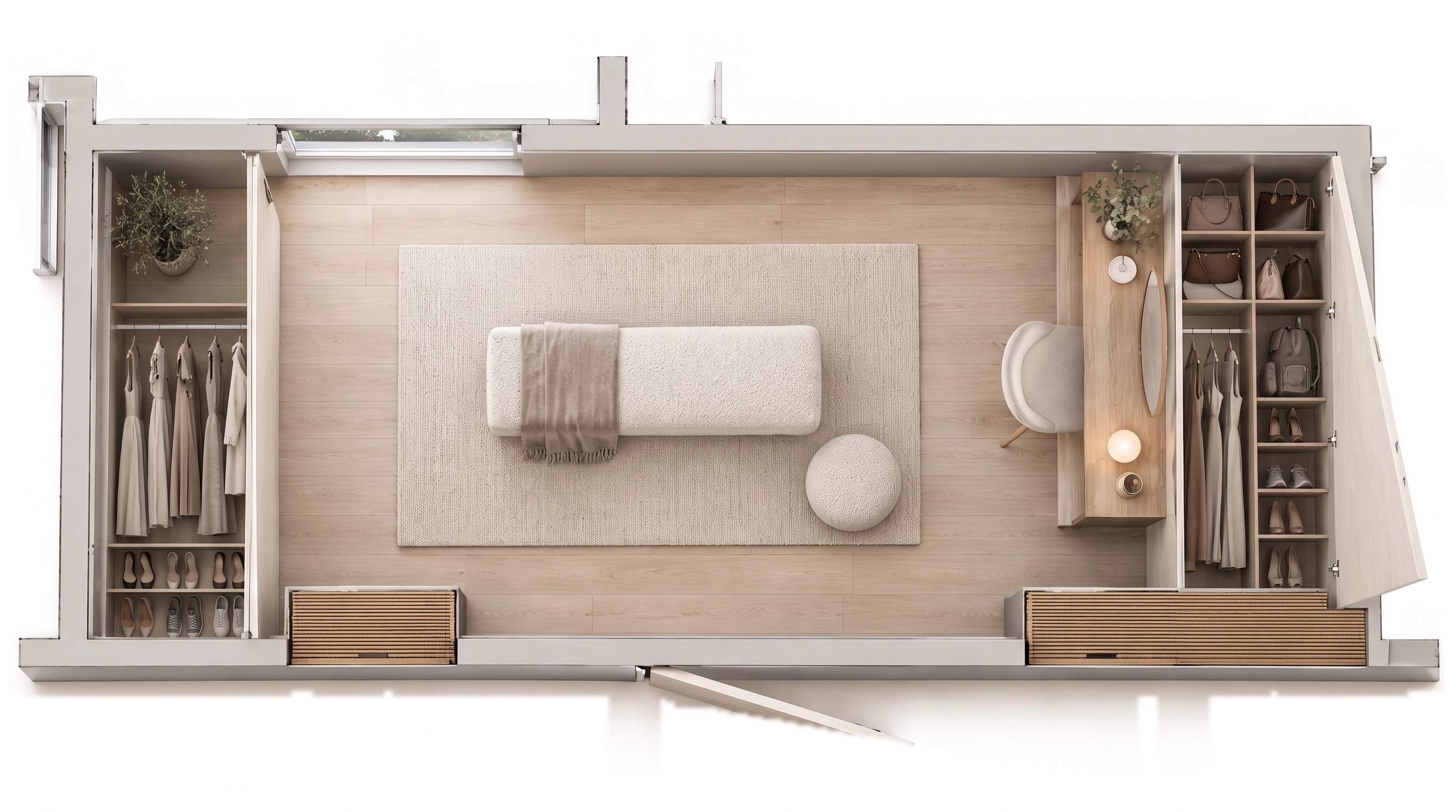 Interior design in Scandinavian style — Living Room by GenRoom AI