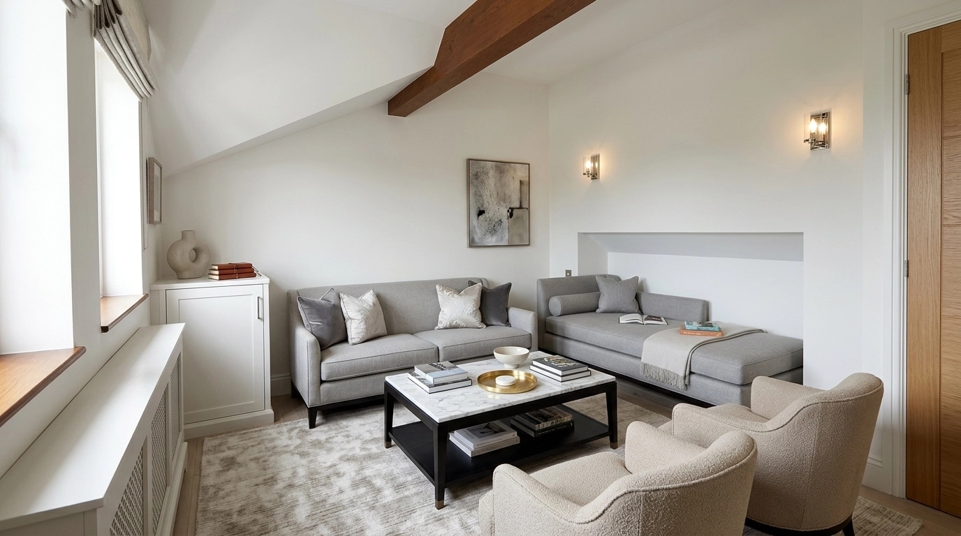 Interior design in Transitional style — Living Room by GenRoom AI