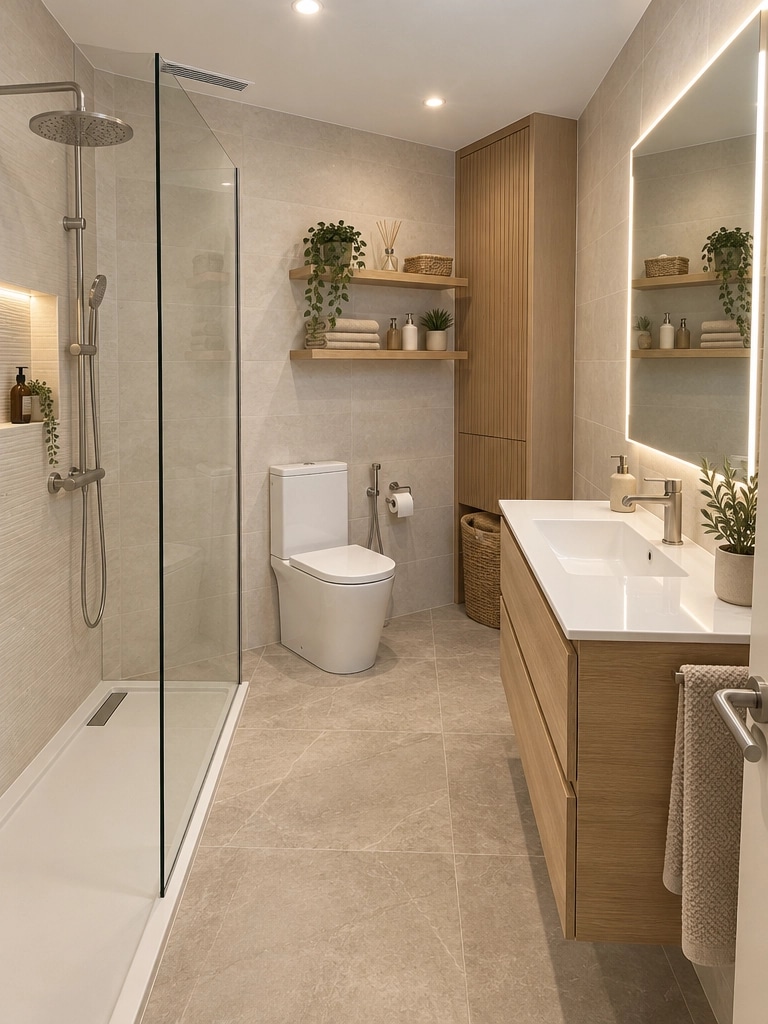 Interior design in Scandinavian style — Bathroom by GenRoom AI