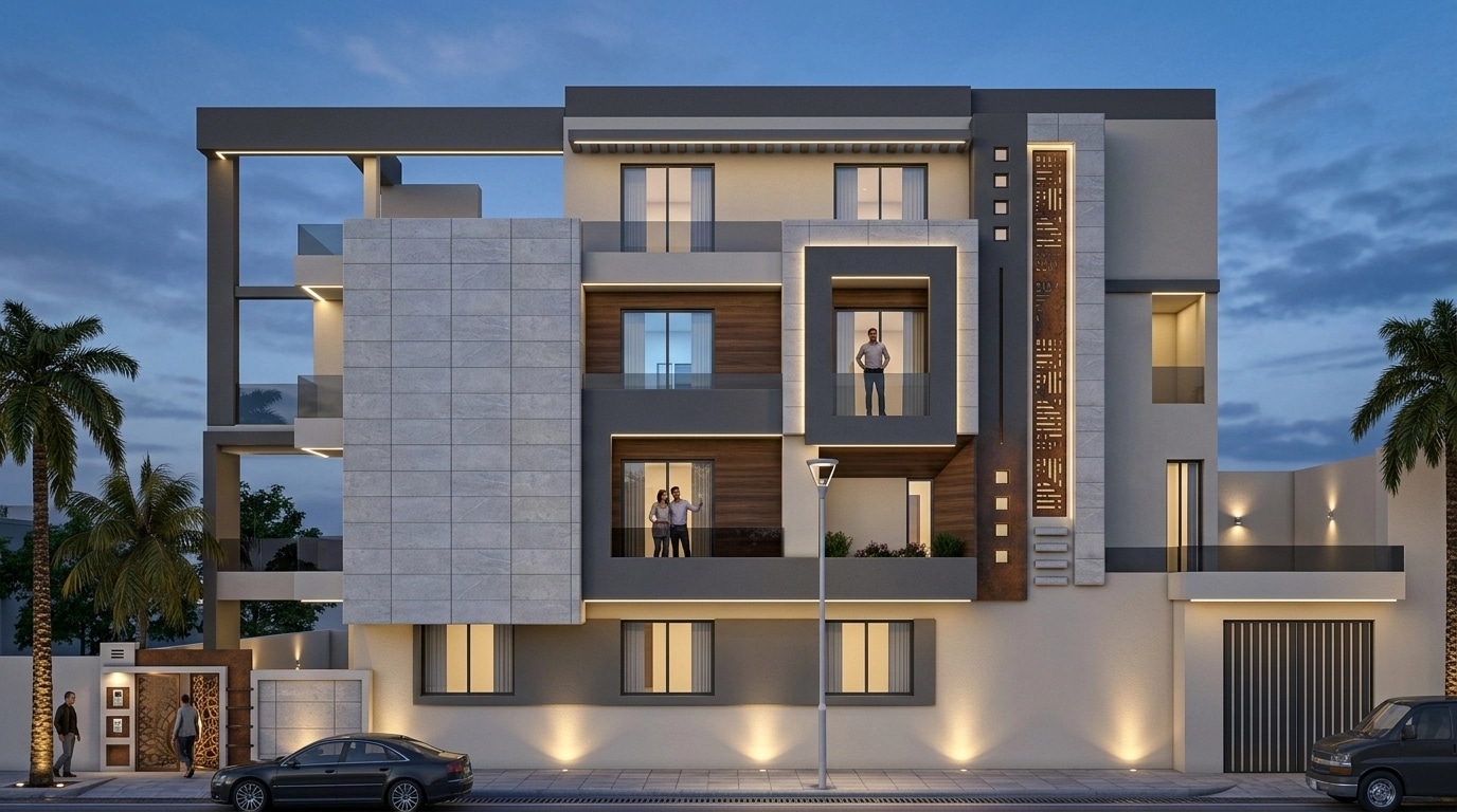 Facade design in Contemporary Facade style — Facade by GenRoom AI