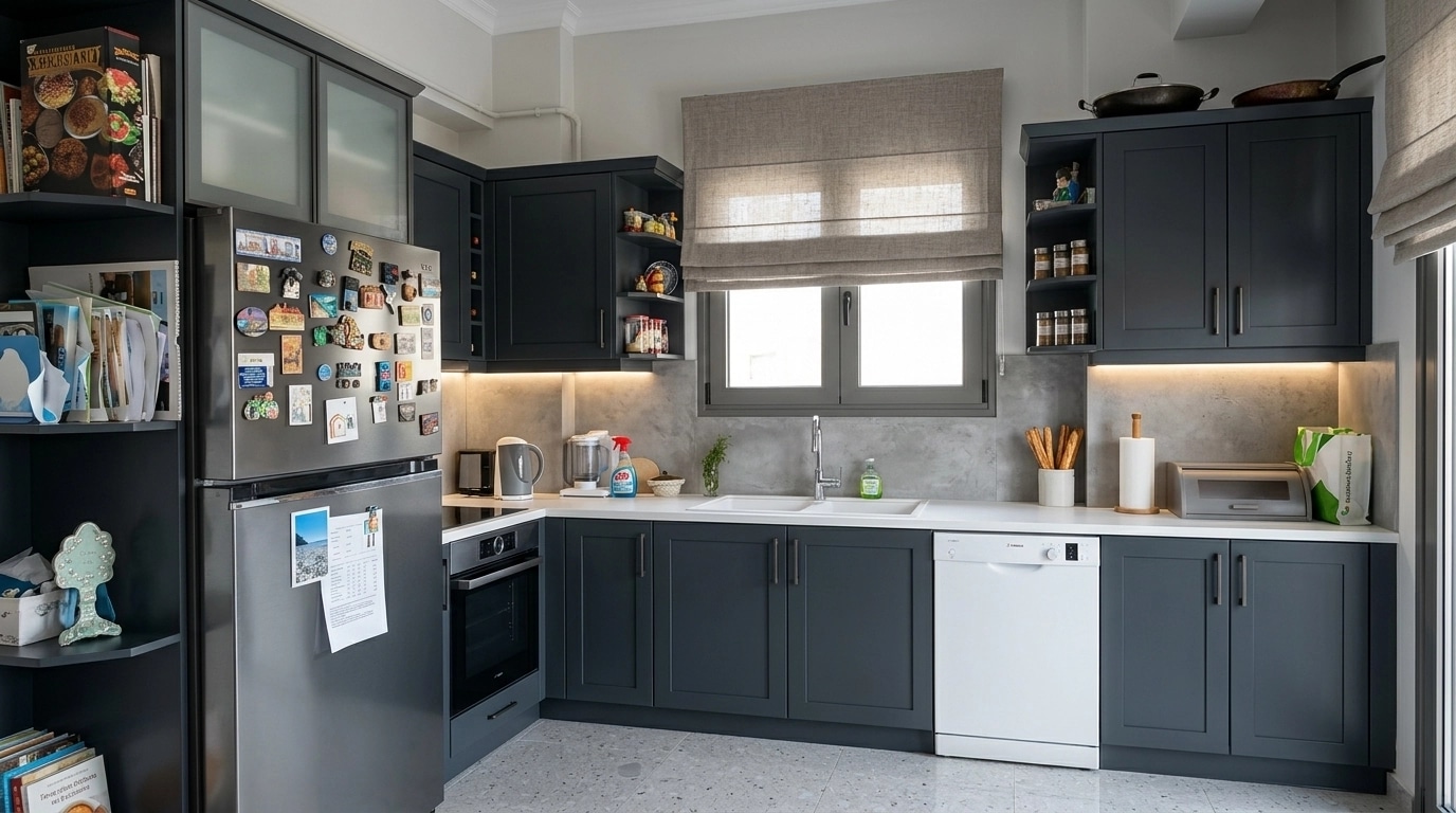 Kitchen interior in Contemporary style — photo by GenRoom AI