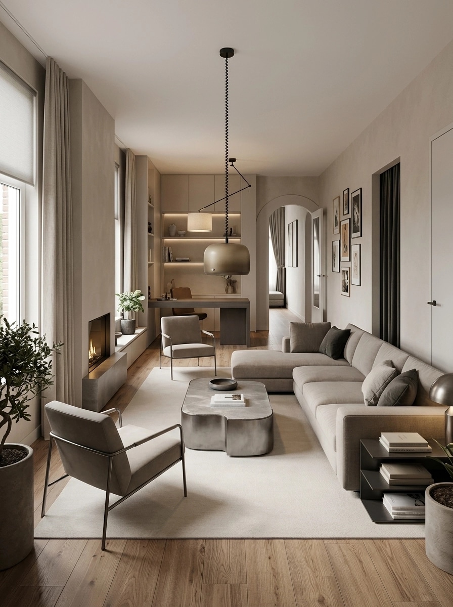 Interior design in Contemporary style — Living Room by GenRoom AI