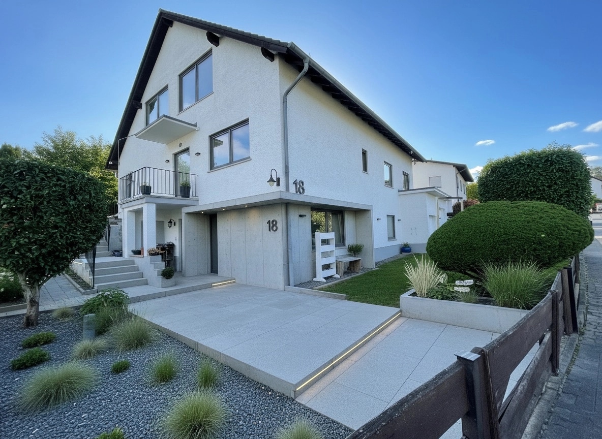 Facade design in German Modernist Facade style — Facade by GenRoom AI