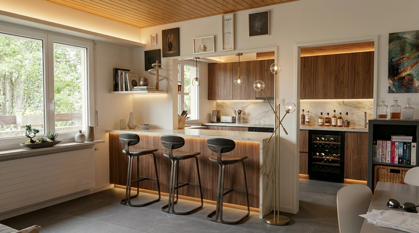Interior design in Coastal / Hamptons style — Kitchen by GenRoom AI