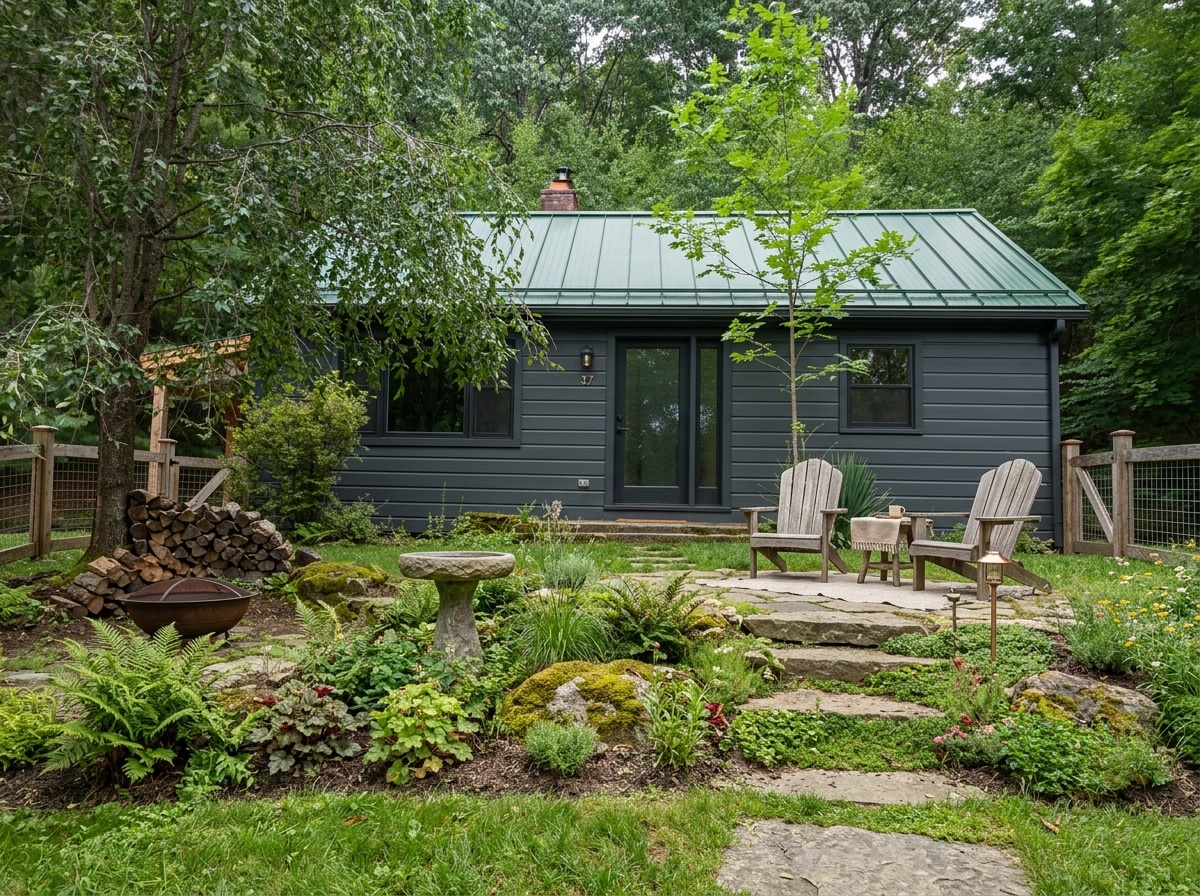 Landscape design in Eco Natural Garden style — Yard by GenRoom AI