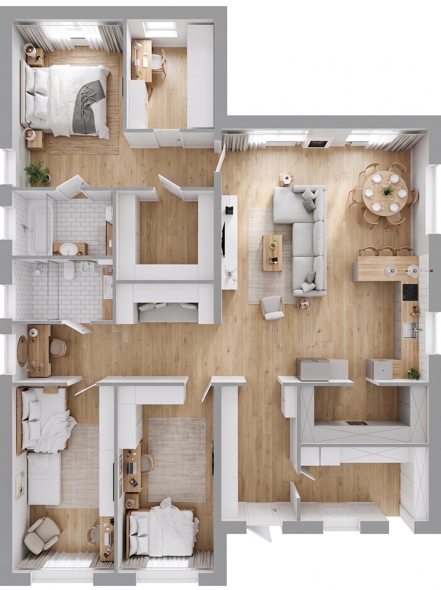 Scandinavian Living Room design — interior photo by GenRoom AI