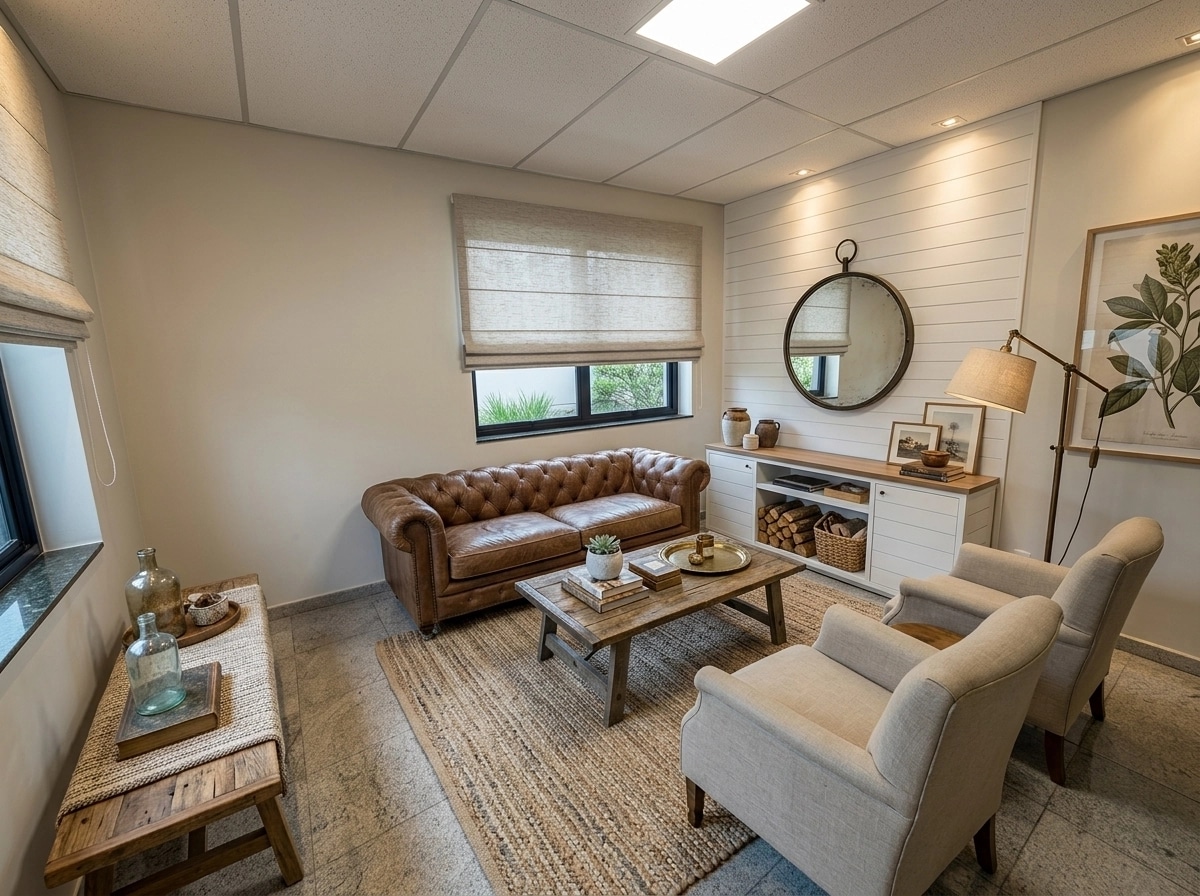 Interior design in Modern Farmhouse style — Living Room by GenRoom AI