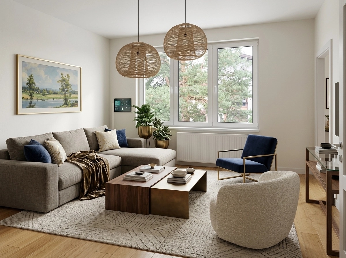 Interior design in Contemporary style — Living Room by GenRoom AI