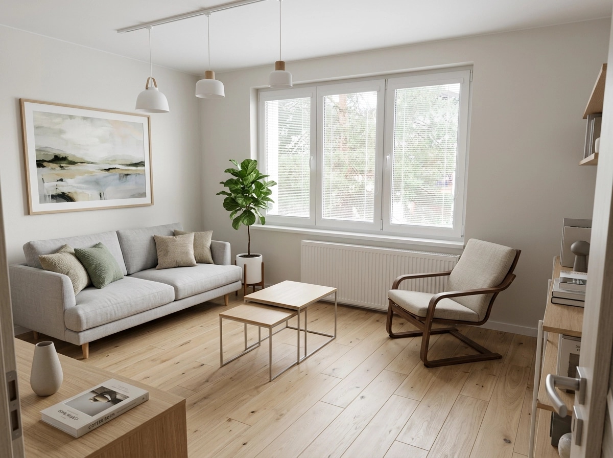 Scandinavian Living Room design — interior photo by GenRoom AI
