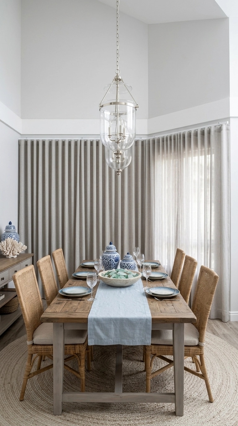 Interior design in Coastal / Hamptons style — dining_room by GenRoom AI