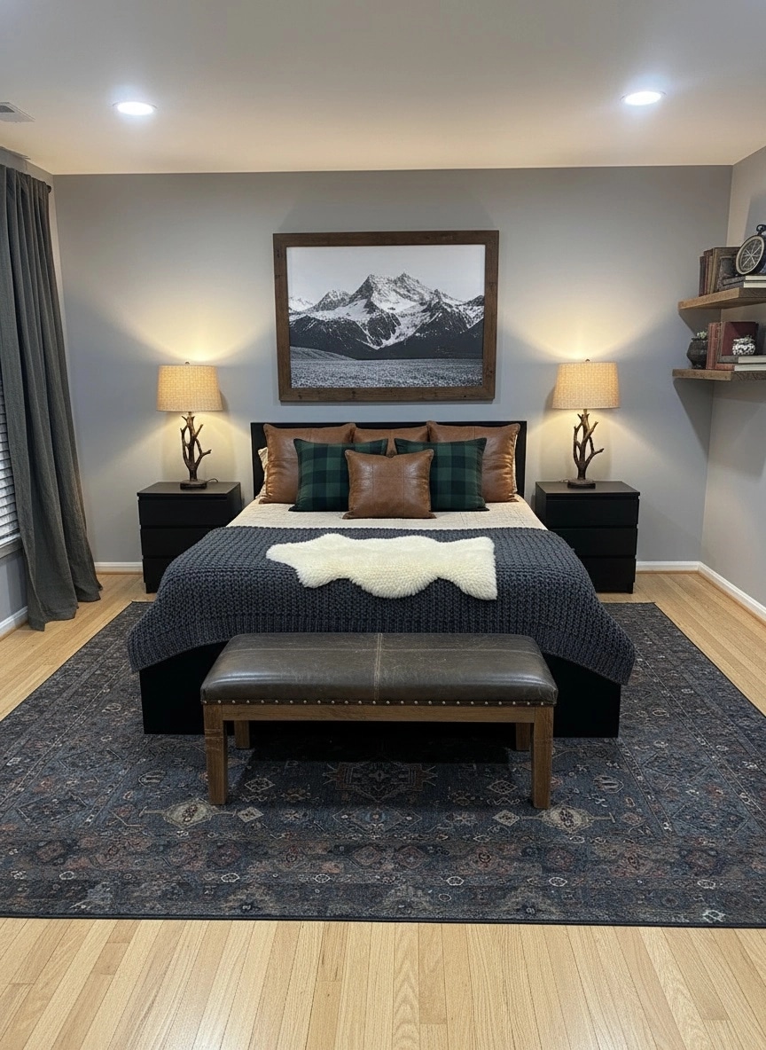 Rustic Bedroom design — interior photo by GenRoom AI
