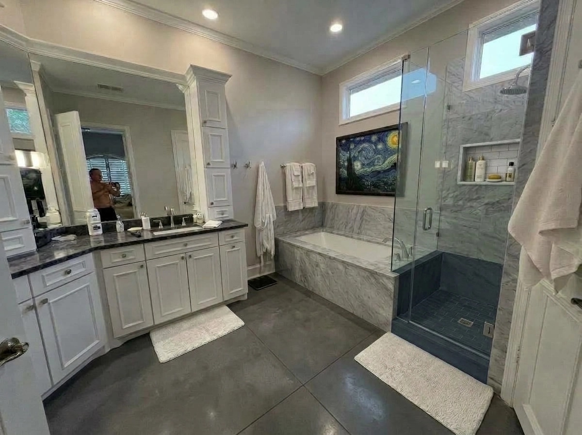 Bathroom interior in no_style style — photo by GenRoom AI