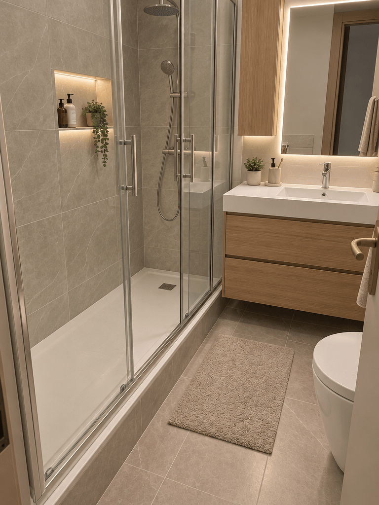 Bathroom interior in no_style style — photo by GenRoom AI