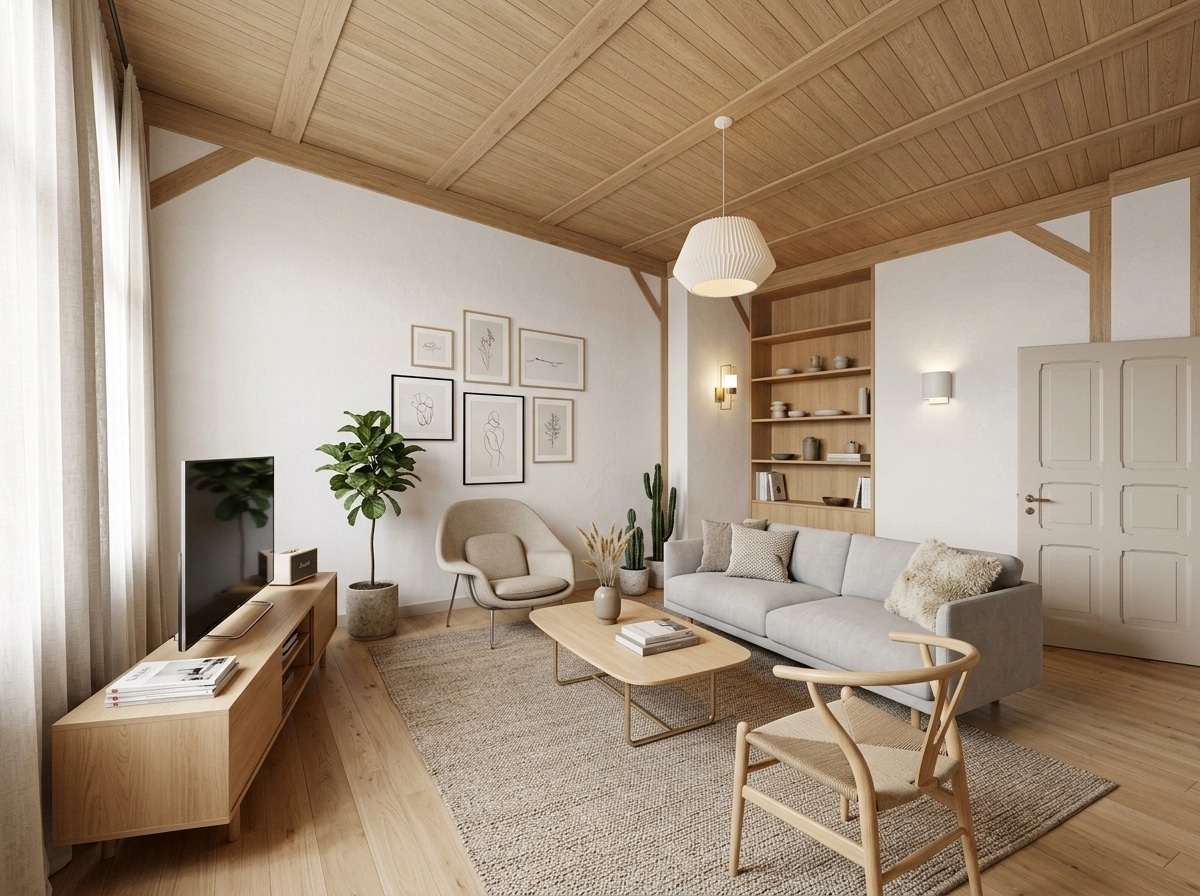 Scandinavian Living Room design — interior photo by GenRoom AI