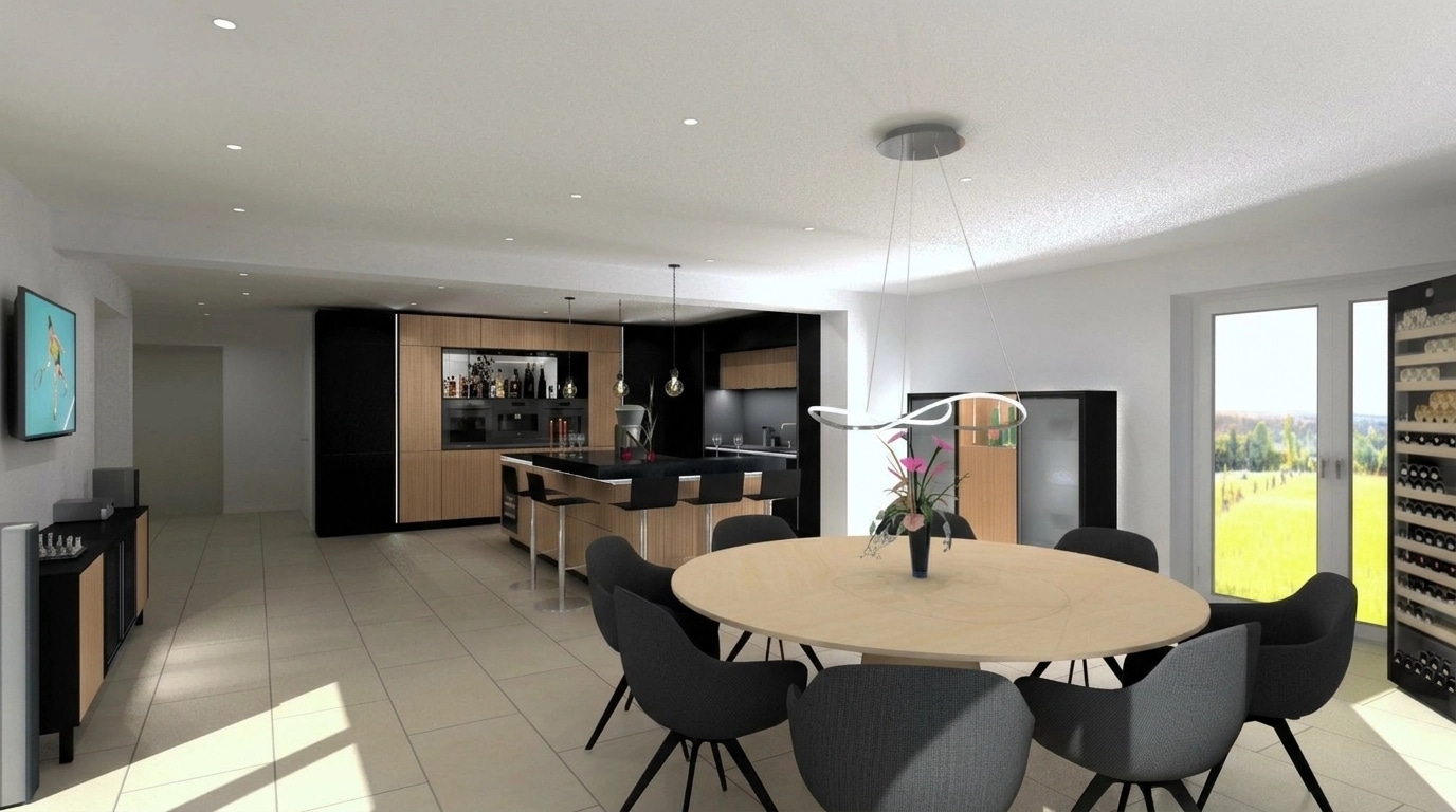 Kitchen interior in no_style style — photo by GenRoom AI