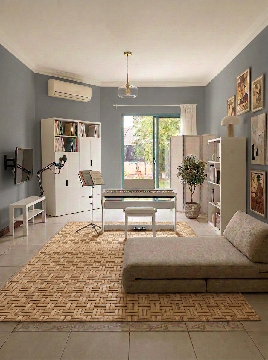 Interior design in Bauhaus style — studio by GenRoom AI