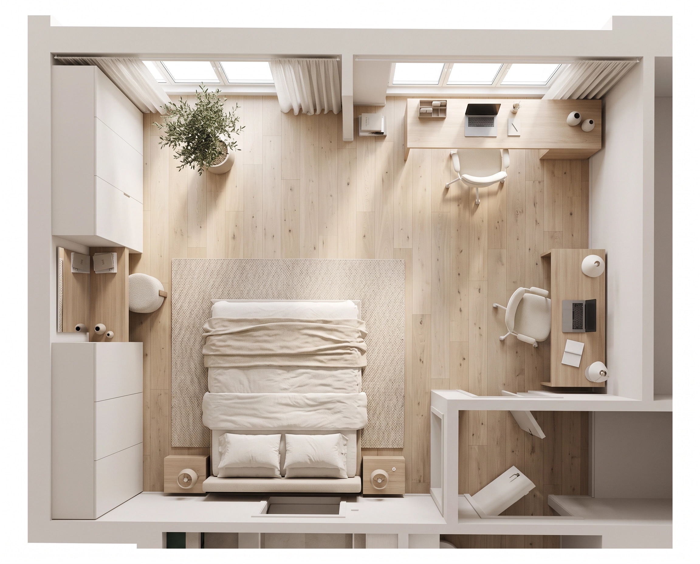Interior design in Minimalism style — Living Room by GenRoom AI