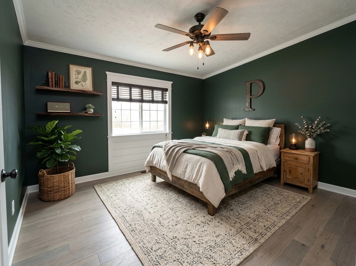 Interior design in Modern Farmhouse style — Bedroom by GenRoom AI