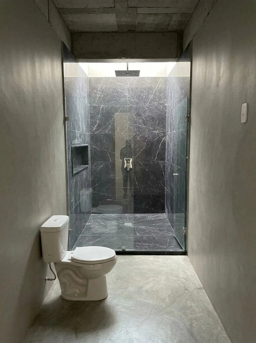Bathroom interior in no_style style — photo by GenRoom AI