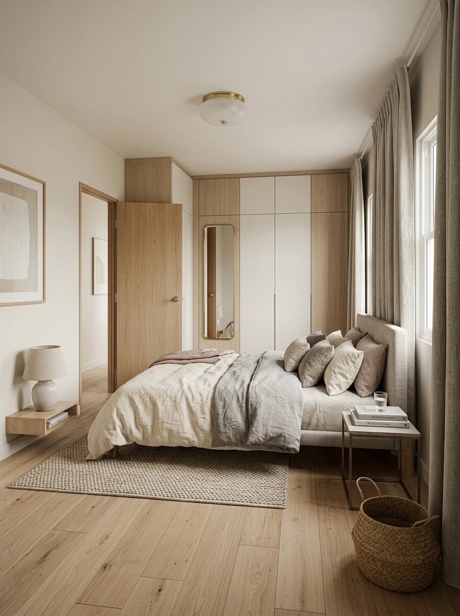 Interior design in Scandinavian style — Bedroom by GenRoom AI