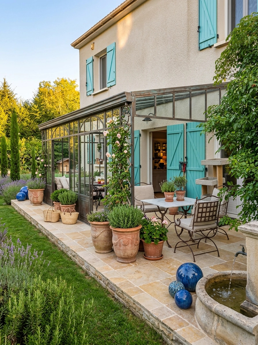 Landscape design in Provence Garden style — Yard by GenRoom AI