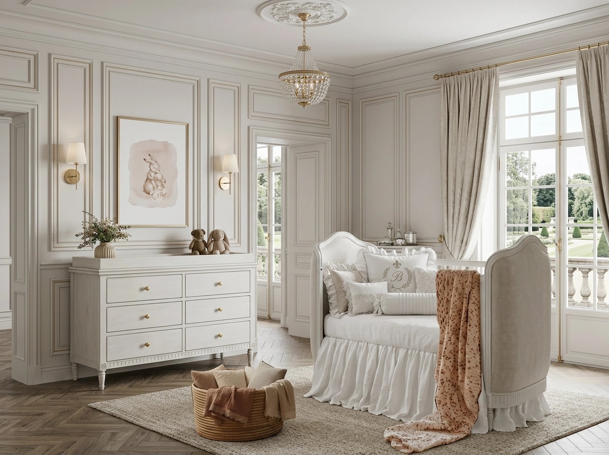 Interior design in Neoclassic style — Kids Room by GenRoom AI