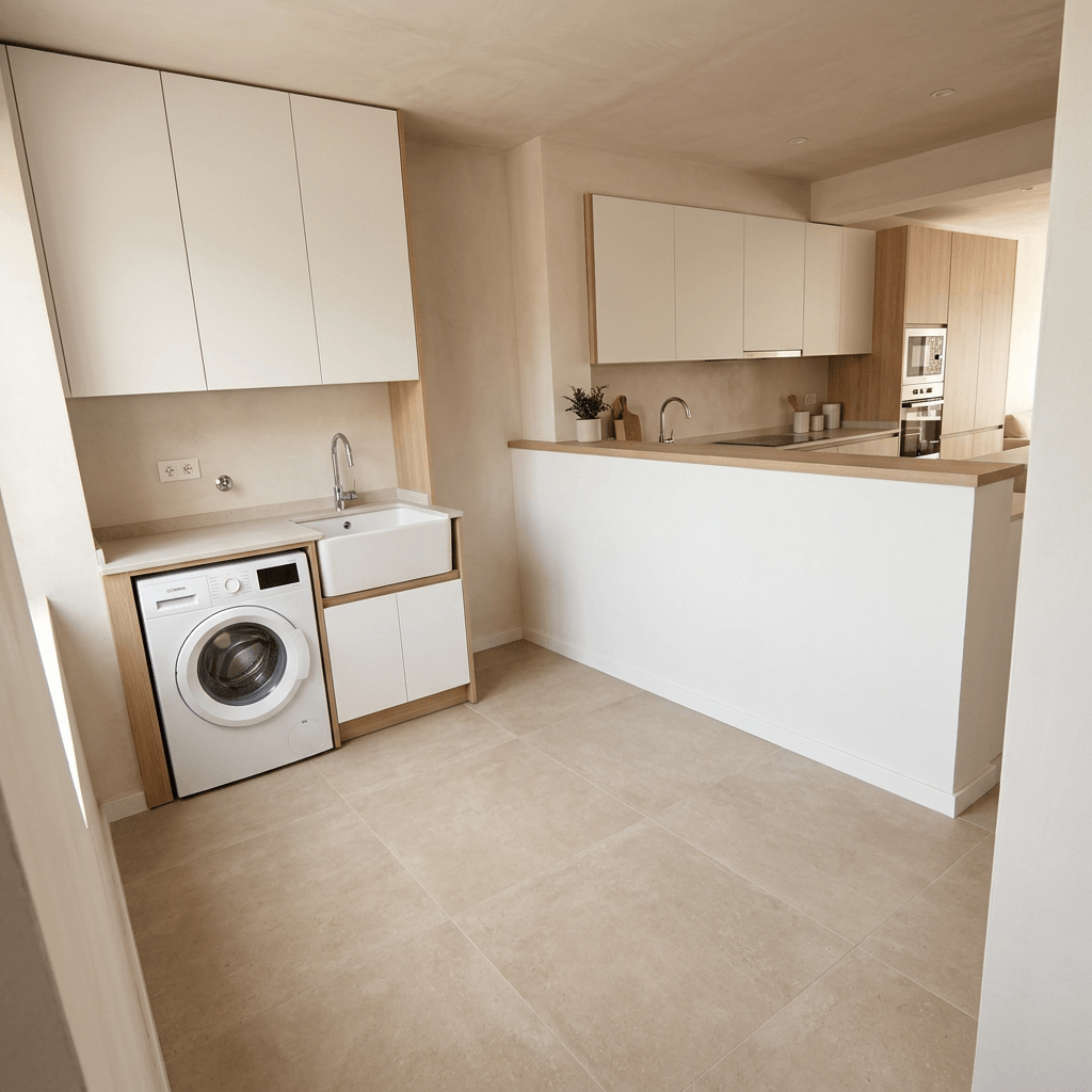 Interior design in Minimalism style — Kitchen by GenRoom AI