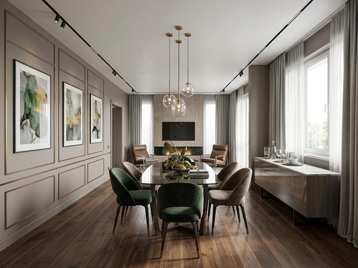 Interior design in Contemporary style — dining_room by GenRoom AI