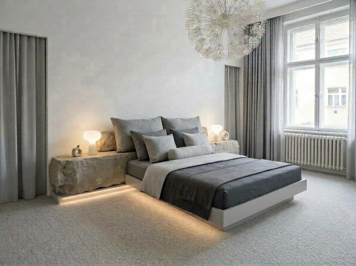 Minimalism Bedroom design — interior photo by GenRoom AI