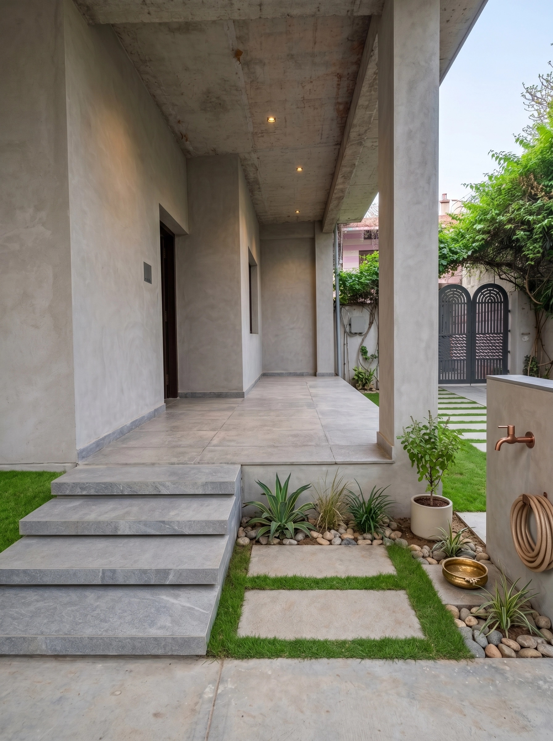 Landscape design in Contemporary Yard style — Yard by GenRoom AI