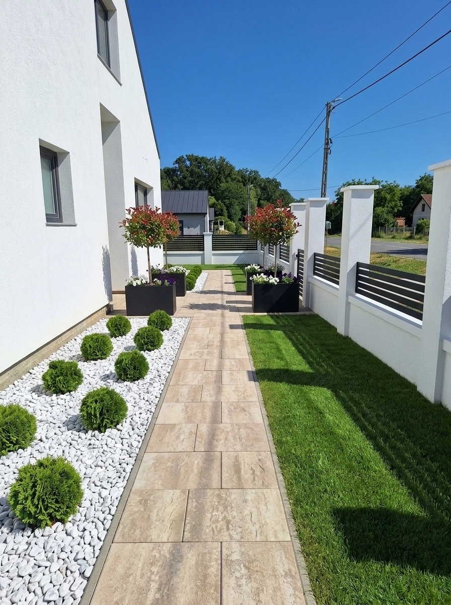 Landscape design in Minimalist Yard style — Yard by GenRoom AI
