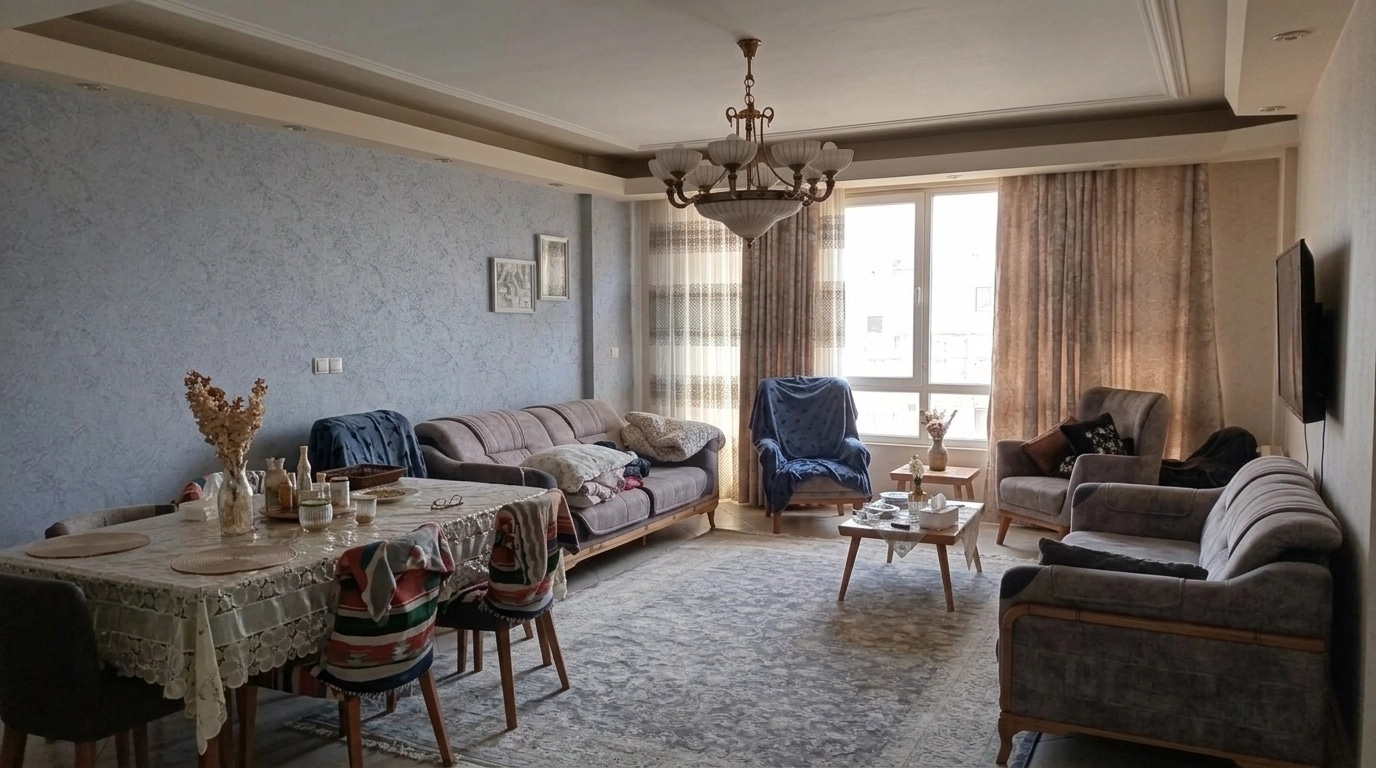 Interior design in Neoclassic style — Living Room by GenRoom AI